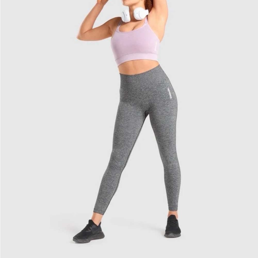 Gymshark Adapt Marl Seamless Leggings High-Waisted Grey